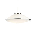 **Lampa wisząca w stylu skandynawskim z przezroczystym abażurem**