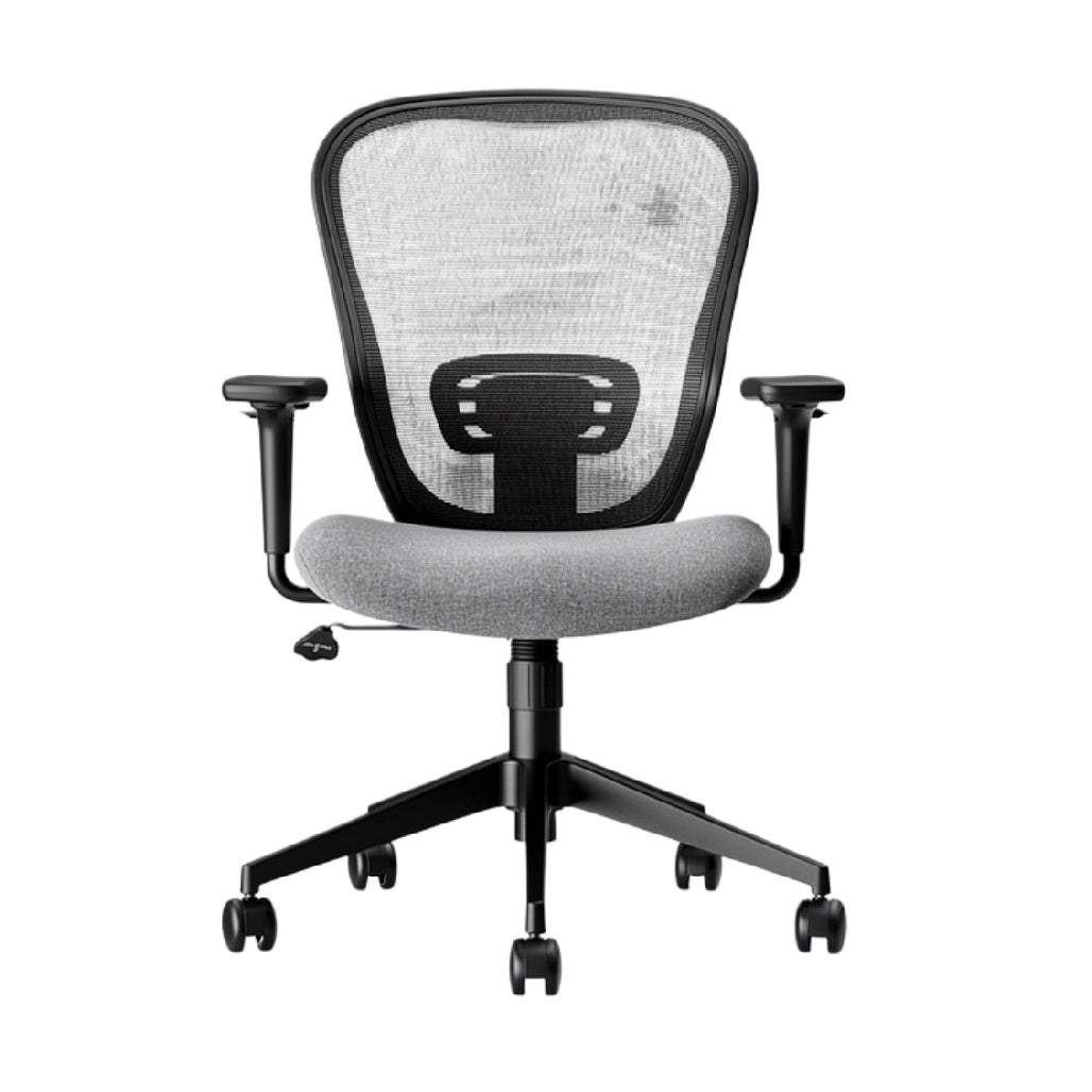 **Tytuł techniczny w języku polskim: Ergonomiczne krzesło biurowe z siatką i regulowanymi podłokietnikami**